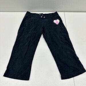 Wild Punch Black Pants with Heart Detail